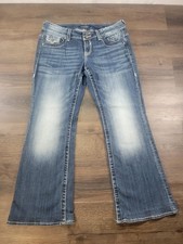 VIGOSS The Dublin Boot Denim Jeans Women's Size 14 Embroidered V Pocket