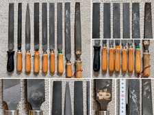 9x Metallfeilen Werkstattfeilen Konvolut DICK Germany Holzgriff gebraucht
