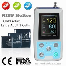 CONTEC ABPM50 NIBP Holter 24H Digitales Blutdruckmessger&auml;t Ambulant 3 Manschette