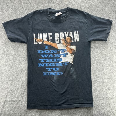 Luke Bryan Shirt Mens Large I Don't Want This Night To End Tour Country Concert 