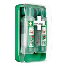 CEDERROTH Augenduschstation, inkl. 2 x 500 ml Augensp&uuml;lung, 19,2 x 9,2 x 29,6 cm