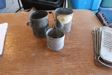3 Flour Sifters - Antique, Eclectic; Vintage