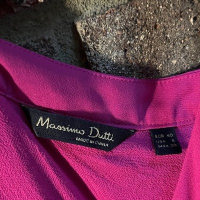 massimo dutti pink pleated dress Flowing Pleated Spaghetti Strap Dress - Pale Pink - L - Massimo Dutti