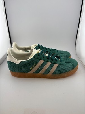 WORN Adidas Gazelle Wonder Beige Collegiate Green (GS) IF7157 Size 7Y NO BOX