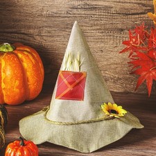 Halloween Scarecrow Hat Scarecrow Raggedy Costume Felt Wizard Hat