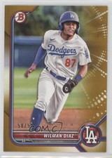 2022 Bowman Prospects Gold Border 50/50 Wilman Diaz #BP-135 1u6
