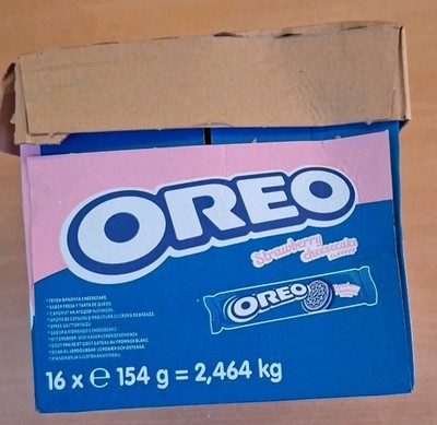 Oreo Erdbeerkäsekuchen Geschmack 16×154g MHD 30.06.2025