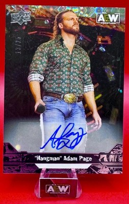 2023 Upper Deck AEW Hangman Adam Page Pyro Auto Card 13/25 Autograph