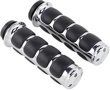 Kuryakyn ISO Grips With Accent Rings Chrome #6227 Harley Davidson