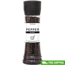 Gourmet Black Pepper Grinder Freshly Ground Culinary Essential Spice Cooking New