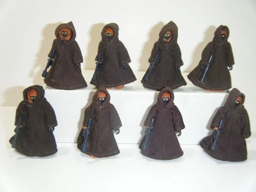 STAR WARS -JAWA x8 Lot - Kenner Vintage Original - Army Troop Builder - COMPLETE