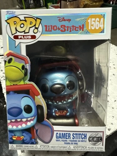 Funko Pop! Plus: Disney - Gamer Stitch (Metallic) #1564