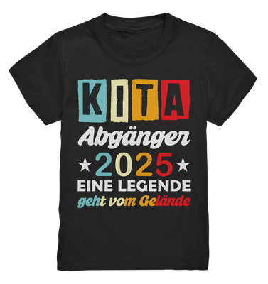 Kita Abschluss Shirt 'Eine Legende Geht Vom Kita-Gelände' - Lustiges Kindergarten Abschiedsgeschenk