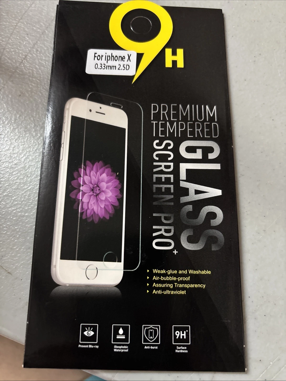 20 X Tempered Glass Screen Protector 9H For iPhone X, XS ,11 PRO Wholesale Lot