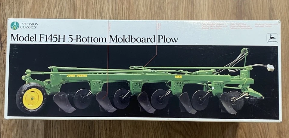 ERTL~JOHN DEERE~#6 PRECISION CLASSIC~ F145H 5-Bottom Moldboard Plow 1/16 Scale! - Image 2 of 4