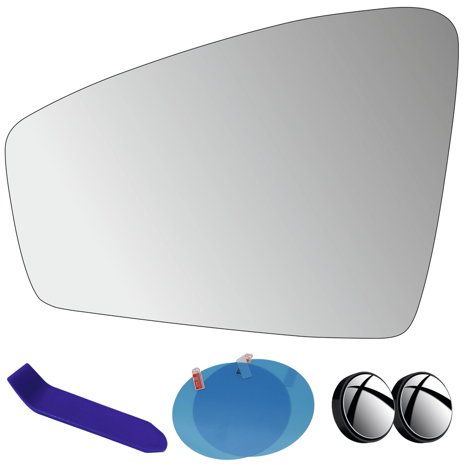 EAP Driver Side Mirror Glass Compatible with VW Tiguan 2018-2024, Heated With...