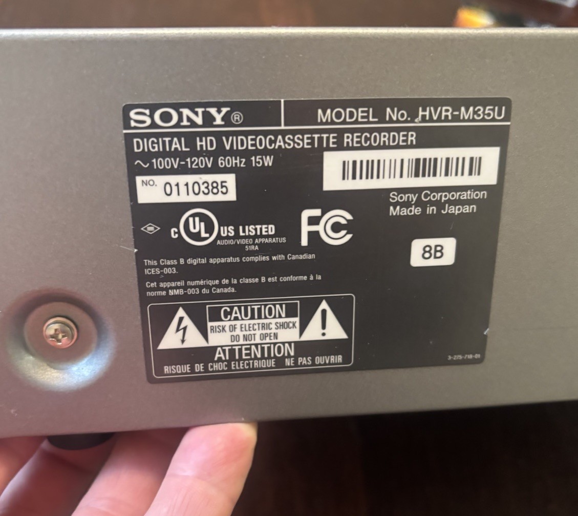 SONY HVR-M35J／HDV【希少品・入手困難品】 HVR-M35J/M25J/M25AJ/M15J/Z1J HDV VTR (SONY) [修理］ e-SHOPマーベリック