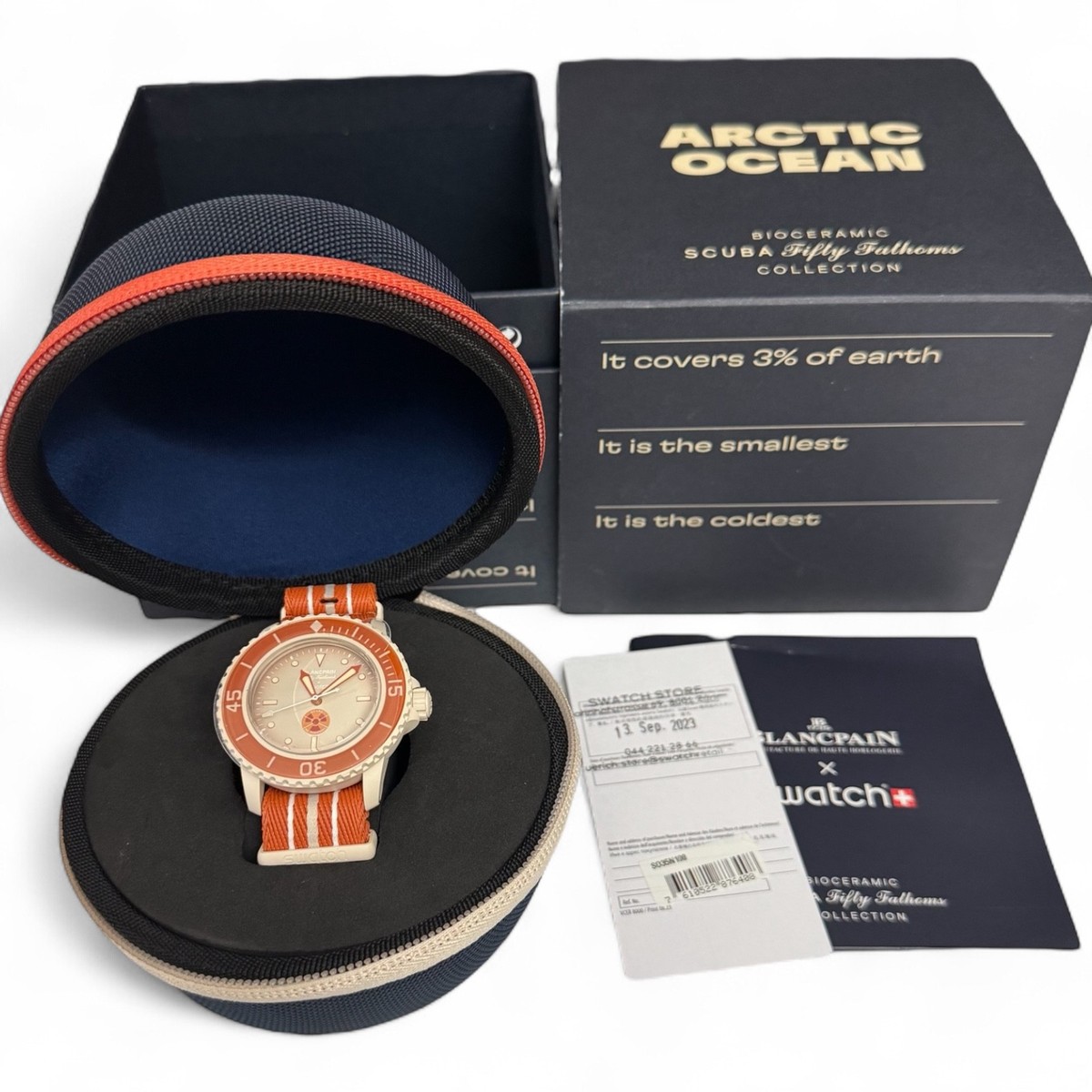 Swatch × Blancpain ARCTIC OCEAN Blancpain X Swatch Fifty Fathoms Scuba Collection: Arctic