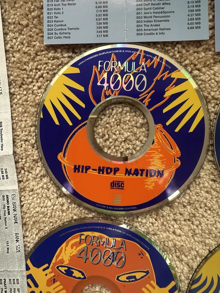 EMU ESI 4000 Formula 4000 Vol. 1-5 discos de muestra Foto 2 de 4
