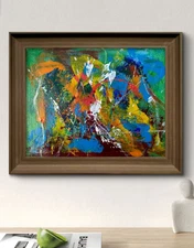 Original Art "Concept" 9x12 Canvas Expressionism Abstract Design Home Art