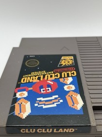 Clu Clu Land (Nintendo NES, 1985) Cart Only - Authentic - Clean Label - Tested