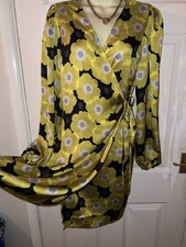 Y.A.S classy wrap evening Dress Size 12. wear with boots bnwt