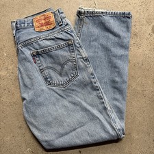 Vintage 90s Made In USA Levi  s 550 Tapered Leg Relaxed Fit Jeans 31x30