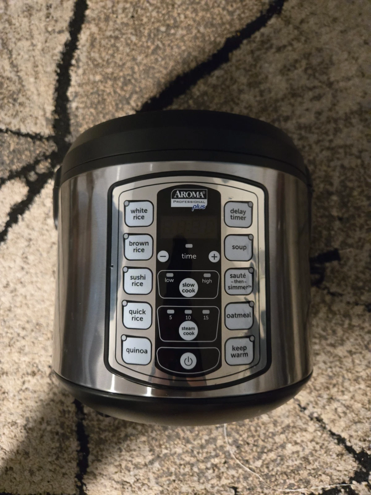 AROMA ARC-1020SB 20 Cups Rice Cooker & Steamer - Black/Silver