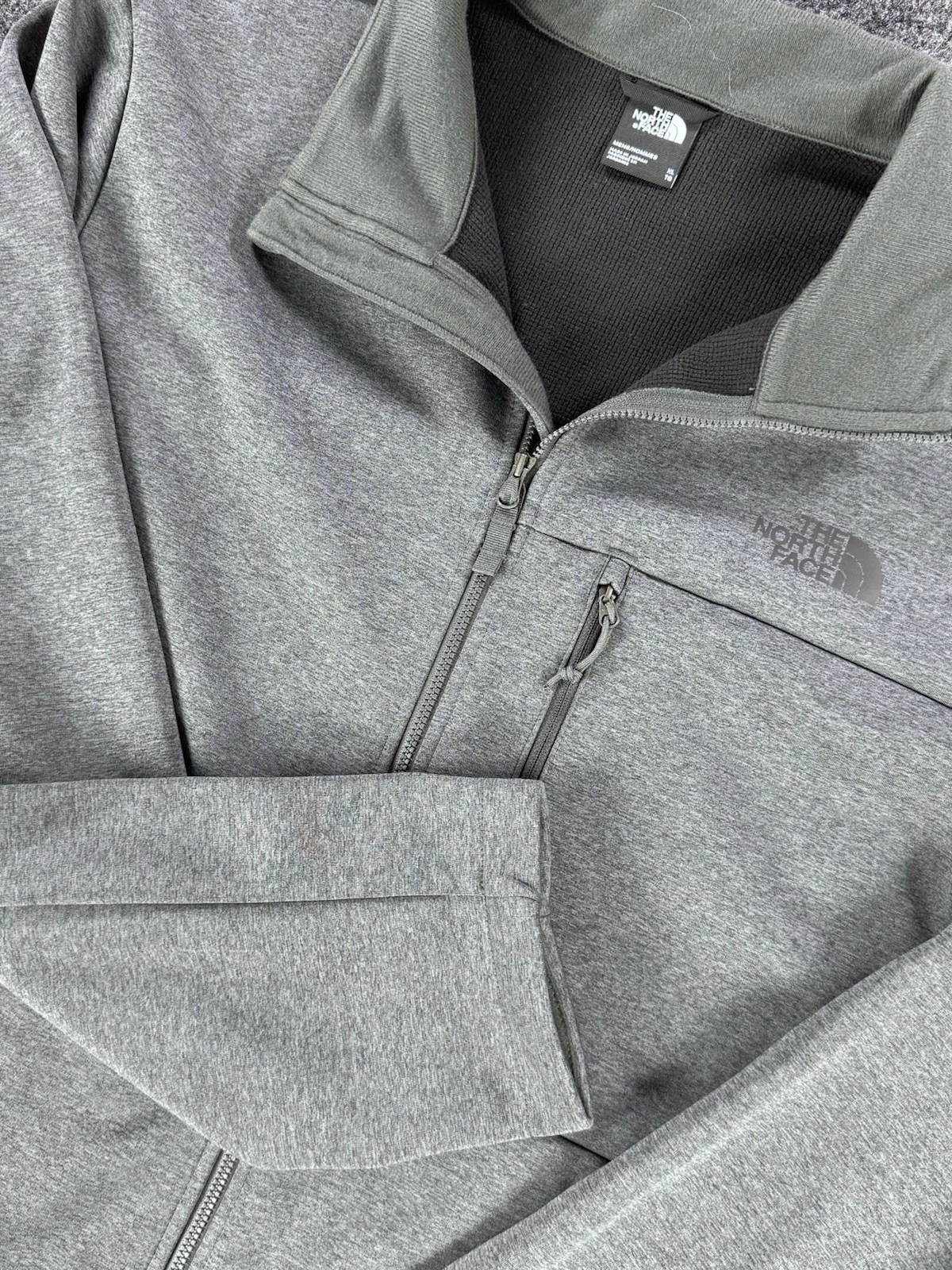 The North Face WindWall Jacket Mens XL Gray Full Zip Softshell