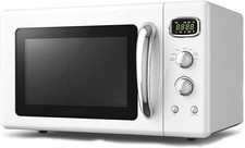 Large 0.9Cu.ft Countertop Microwave Oven 900-Watt Retro Microwave w/Child Safety