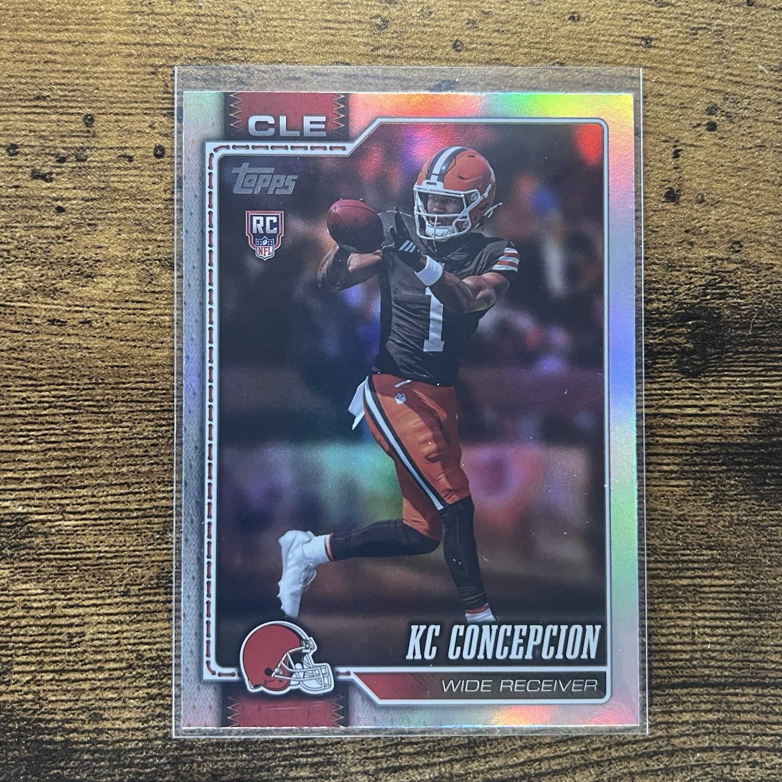 KC Concepcion 2026 Topps Flagship Football Rookie RC #323 Holo Foil Browns