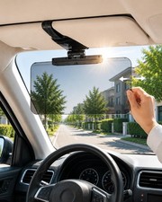Sliding Sun Visor Extender for Cars, Adjustable Anti-Glare Shield