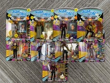 Assortimento di nove 1993 Star Trek The Next Generation Spock, Data, Geordi, Worf