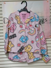 Care Bears 2 Piece Pajama Set Girls S 6/6x Sleepwear Pink