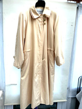 Dannimac Women's Vintage Trench Coat Styleb Lined  Pale Yellow Colour MIDI