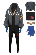 Mens Cosplay Jacket Jumpsuit Anime Costume Coat Outfits Gloves Halloween Suit