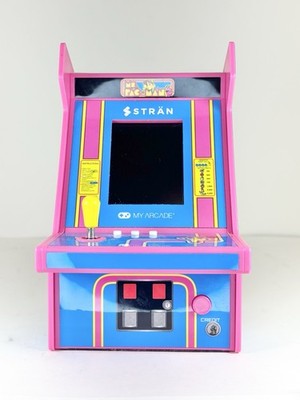 My Arcade Ms. Pac-Man Mini Arcade Cabinet   Desktop Retro Game   Tested Working