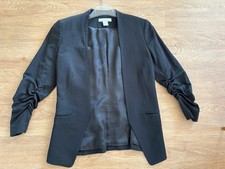 H&M Damen Blazer Business Jacke Schwarz Gr. E...