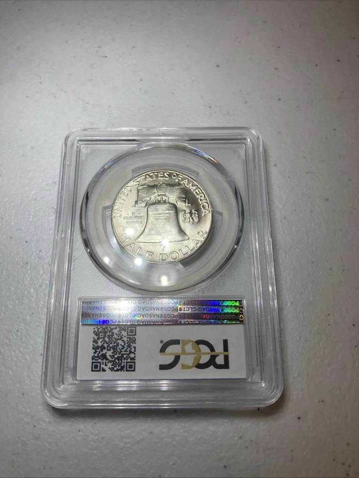 1953 S Franklin Half PCGS MS64! - Imagem 2 de 2