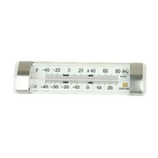 Termómetro horizontal para refrigerador/congelador Thunder Group de acero inoxidable