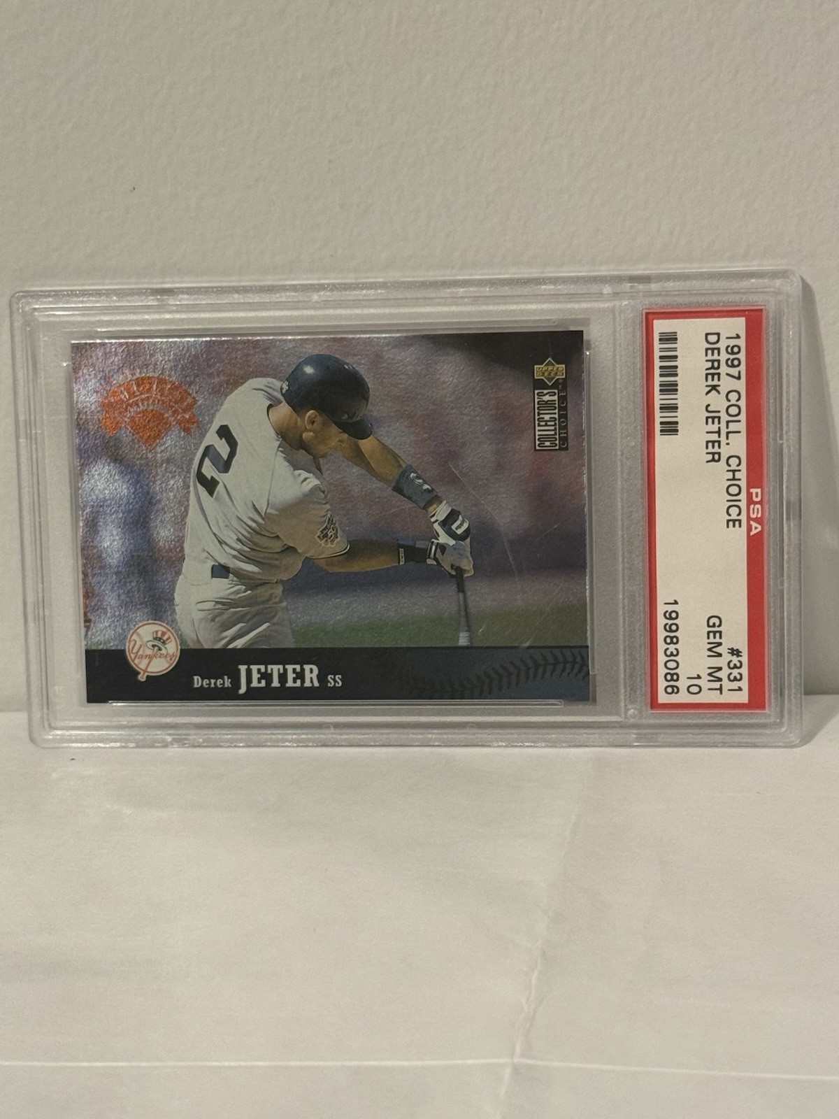 Derek Jeter #331 Baseball Cards 1997 Collector's Choice trading card — raw and PSA graded price guide