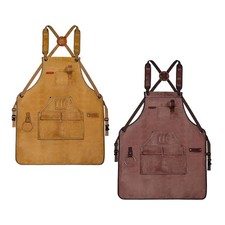 Canvas Apron Work Aprons Woodworker Protection Gardening Soft DIY Enthusiasts