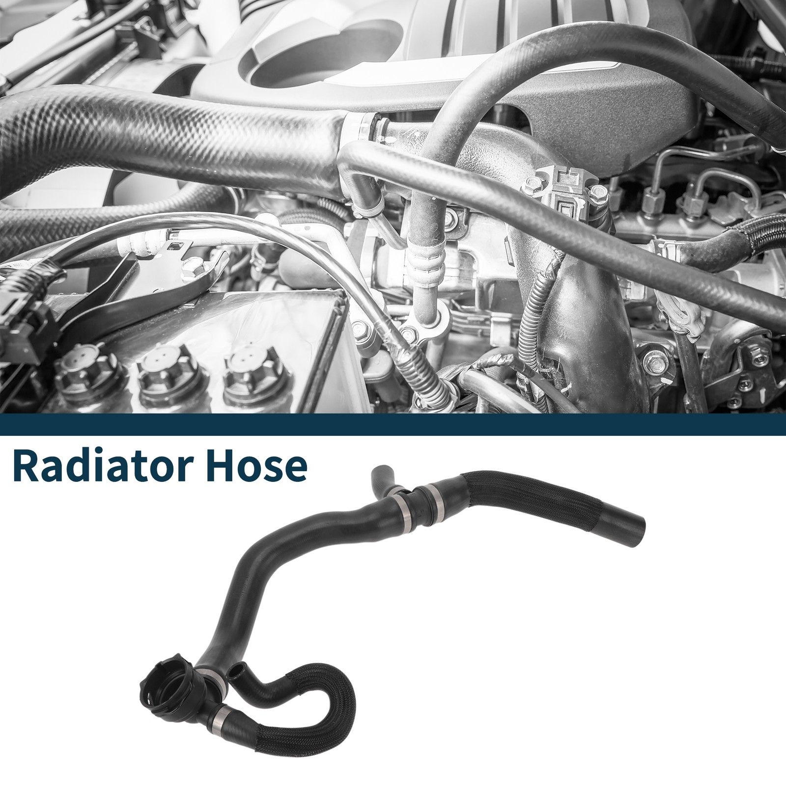 Volvo V40 2013-2019 Lower Radiator Hose 31368574 Black Rubber Water Pipe