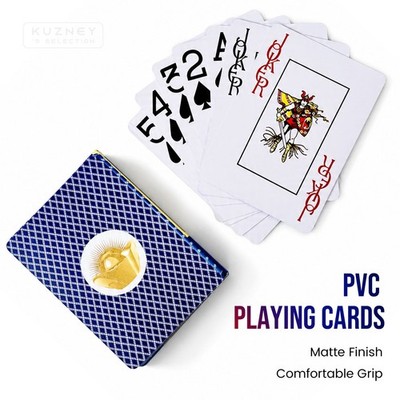 1 pack Blue plastic playing cards,casino quality,waterproof and environmentall
