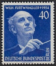 Germany-Berlin. ** MNH Yvert 113. 1955. 40 P Blue. MAGNIFICENT. Yvert 2013: 30 E