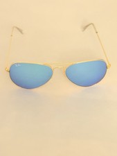 Ray-Ban Aviator RB3025 58-14-140 Sunglasses Gold Arista Flash Blue Mirror