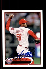 Signed Baseball Card Auto 2012 Topps #287 Antonio Bastardo Philadelphia Phillies