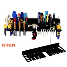 Wall Mounted Screwdriver Rack Metal Hardware Tool Storage Workshop