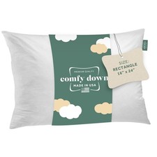 16x24 Decorative Throw Pillow Insert, Down and Feathers Fill, 100 Cotton Cover