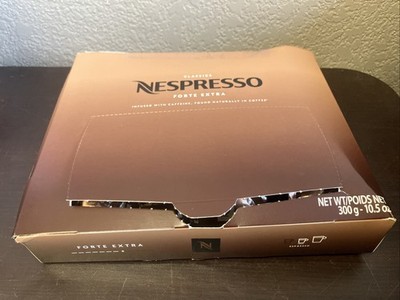 Nespresso Professional Forte Extra Coffee Capsules Pods Espresso 50-ct 11/30/26